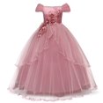 thumbnail image 1 of Vestido de fiesta de tul azul marino para niñas Vestido de fiesta de comunión para niñas adolescentes zhangyuxiang unisex, 1 of 2