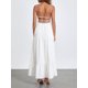 thumbnail image 3 of Vestido largo de verano Tsseiatte para mujer, sin mangas, con espalda descubierta, con tirantes finos y bustier, vestido playero fluido., 3 of 8