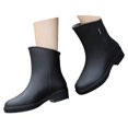 thumbnail image 3 of XIMIN Women's Ankle Boots Rainboots Rubber Shoes Mid Low Tube Rain Boots Non Slip Waterproof Footwear Water Boots Wash Rain Boots Outdoor Garden Shoes, 3 of 8