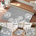 thumbnail image 5 of Entryway Rug 2'x3', White Dandelion Small Rug for Kitchen Bathroom Door Mat Indoor Entrance, Spring Plants Flowers Vintage Gray Non-Slip Area Rugs Floor Mats Carpet Front Door Rugs, 5 of 8