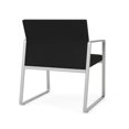 thumbnail image 5 of Lesro Gansett Polyurethane Oversize Guest Waiting Room Guest Chair in Silver/Castillo Black, 5 of 5