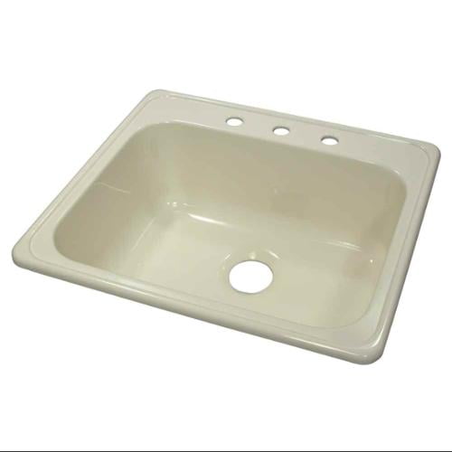 Lyons Industries DKS09X Biscuit 25 in. x 22 in. Single Bowl Acrylic 9