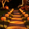 thumbnail image 6 of ICQOVD Halloween Party Lights Solar Pumpkin Stake Lights,5 Pack Witch Hat LED Garden Lights,Waterproof Outdoor Decorative Lighting for Yard,Patio & Holiday Decor, 6 of 9