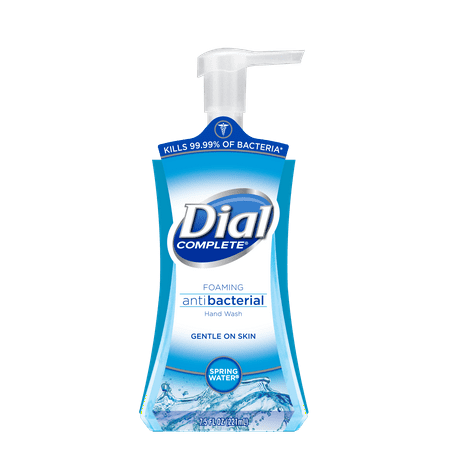 Dial Complete Antibacterial Foaming Hand Wash, Spring Water, 7.5 (Best Antibacterial Hand Sanitizer)