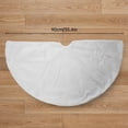 thumbnail image 3 of Reusable 120cm White Faux Rabbit Fur Christmas Tree Skirt - Soft Plush Double-Layer Design with Sticky Closure, Anti-Pilling & Shedding, Machine Washable Xmas Decoration for Home, Office, Party, Shop, 3 of 6