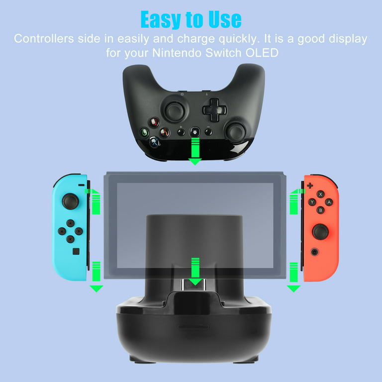 How to charge Nintendo Switch controllers and console