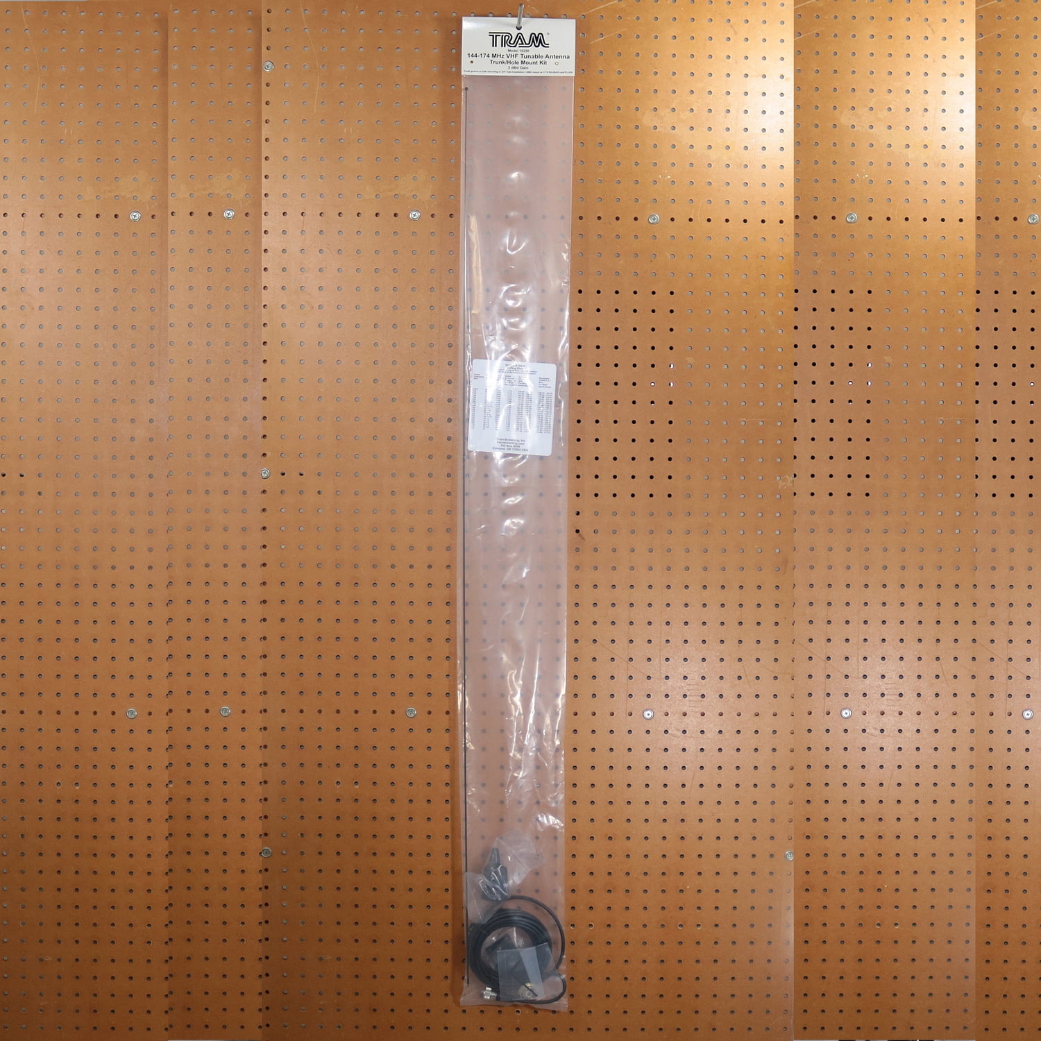 Tram Tunable 144MHz–174MHz Tunable VHF 3dBd Gain Trunk or Hole Mount Antenna Kit with PL-259 Connector