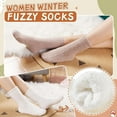 thumbnail image 3 of Holzlrgus Womens Fuzzy Socks Soft Cozy Fluffy Slipper Socks Winter Warm Plush Sleeping Christmas Socks, 3 of 6