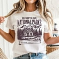 thumbnail image 3 of Vintage Protect Our National Parks T-Shirt, Protect Our Parks Tee, Men's And Women's Graphic Tee 100% Cotton by TBun, Full Sizes S-5XL, 3 of 5