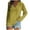 Yellow, variant on Diufon Womens Pullover Tops Casual Loose Solid Color Blouses V Neck Long Sleeve Breathable Tops