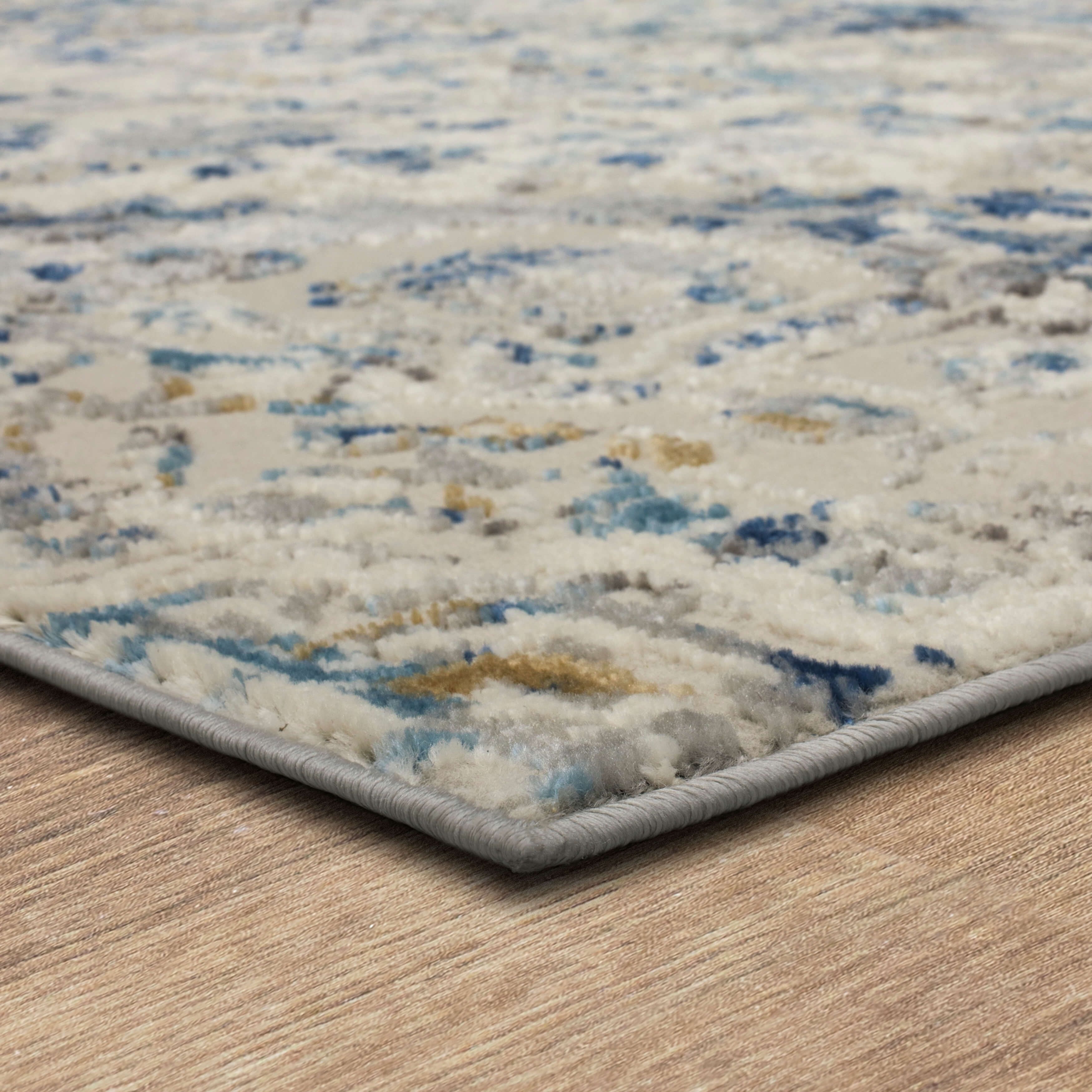 Mohawk Home Agatha Washable Low Pile Stain and Fade Resistant Indoor Runner Rug, Blue, 2' X 10'