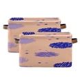 thumbnail image 2 of IAUYY Set of 1 Storage Cubes with Handles-Not Prone to Deformation Canvas Storage Baskets for Bedroom Closet Living Room Decorative Storage Baskets Dot Graffiti, 2 of 9