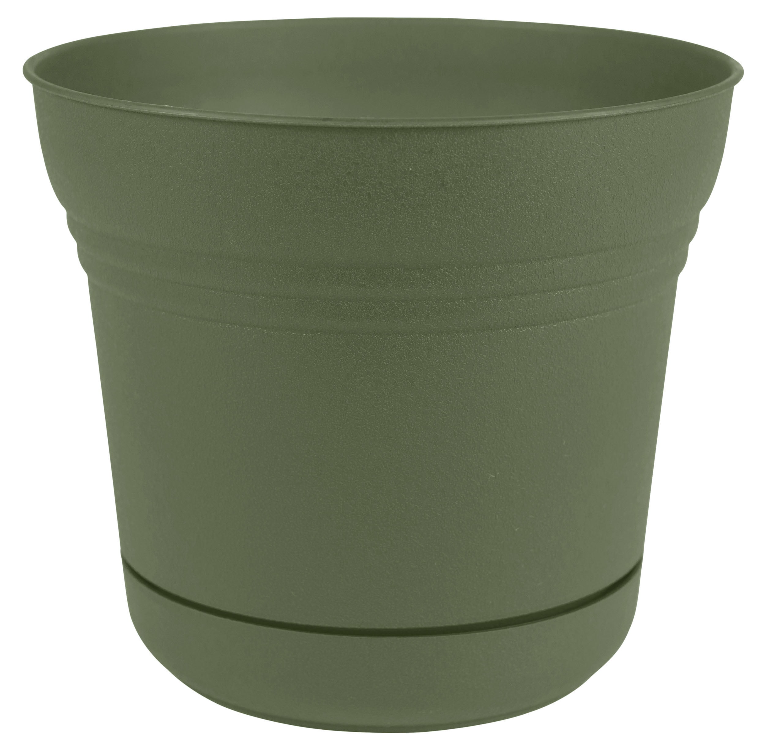Bloem Lucca Self Watering Planter W/ Saucer 15.25 x 12.5 Plastic Round