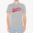 thumbnail image 5 of UGP Campus Apparel Austin City Baseball Script Basic Cotton T-Shirt - 2X-Large - Sport Grey, 5 of 6