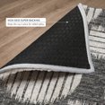 thumbnail image 6 of Addison Rugs Dream Shag Premium Machine Washable Transitional Geo, Circles Gray Round Rug, 8' x 8', 6 of 8