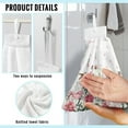 thumbnail image 6 of ZIATUBLE Flower Hummingbird Kitchen Hand Towels Decorative Hand Towels with Hanging Loops Bathroom Hand Bath Towel 2 Pieces Set Breathable Dish Towel Hand Towels Washable Hand Tie Towel, 6 of 7