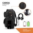 thumbnail image 4 of Mochila Para Laptop Puerto De Carga USB Impermeable Color Negro, 4 of 4