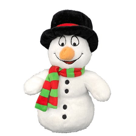 Sir Slush-A-Lot The Snowman 8 Inch Halloween Plush Toy with Removable Spooky Sound ModuleCreepy Eerie Noises & "Happy Halloween" Voice– Perfect for Halloween Decor, Trick-or-Treat Gifts & Props