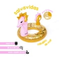 thumbnail image 2 of Salvavidas Inflable Infantil Caballito De Mar Rosa Con Brillos Bestway Plástico Resistente, 2 of 4