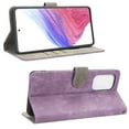 thumbnail image 6 of SaniMore for Samsung Galaxy A33 5G Premium PU Leather Case, [RFID Blocking] Card Holder Magnetic Wallet Cover with Practical Bracket + Detachable Wrist Strap Shockproof Protective Shell, Purple, 6 of 8