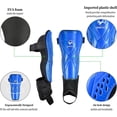 thumbnail image 5 of Espinilleras de fútbol, espinilleras con tobillera, espinilleras para adultos y niños, duraderas, ligeras, espinilleras, tobilleras de fútbol para niños,11 Feliz Sencillez, 5 of 5
