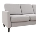 Mr. Kate Winston Reversible Sofa Sectional, Light Gray Linen
