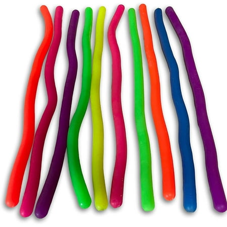 Toys+ Crazy Stretchy String! 10 Pack Stretchy String Fidgets Sensory Stress Reliever ADD ADHD for Autism Builds Focus and Patience (Multi 10 Pack)