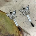 thumbnail image 3 of Pendientes colgantes de mariposa para mujer, hechos a mano, largos, estilo bohemio occidental, con borlas, regalo de joyería de San Valentín, 3 of 5