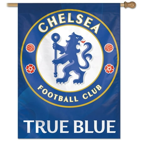 - Chelsea FC Official PREMIER LEAGUE 27 inch x 37 inch Veritcal Banner Flag by WinCraft