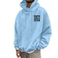 thumbnail image 6 of Christian Hoodies for Men 2025 Faith Over Fear Hoodie Hooded Sweatshirt with Pockets Pullover Hoodie Mens Hoodies, 6 of 7