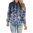 thumbnail image 3 of Jinhomg Casual Fall Hoodies for Women Lightweight Comfy Long Sleeve 2025 Trendy Printed Streetwear Tops Going Out Wear Spring Saving Today Blue M, 3 of 6