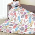 thumbnail image 3 of Lsque Pikmin Pattern Fuzzy Fleece Throw Blanket Extra Large,Super Soft,Fluffy and Warm Blankets for Couch,Bed,All Season Use (50"x40"), 3 of 7