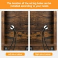 thumbnail image 4 of 70'' Tall Farmhouse Coffee & Wine Bar Cabinet – Sliding Barn Doors, Storage Hutch, Wine & Glass Rack – Freestanding Buffet Sideboard for Dining Room, Kitchen, or Home Bar – Brown | System default_3, 4 of 7