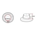 thumbnail image 4 of Sombrero de pescador de dos tonos Sombrero reflectante para el sol Sombrero de viaje de verano para hombres y mujeres, 4 of 4