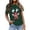 A-Green428, variant on XUELUO Womens T-Shirts Short Sleeve Round Neck Clown Graphic Pattern Tshirts Carnival Party Summer Funny Loose Lady Tops