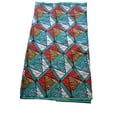 thumbnail image 3 of Red, turquoise African Print Fabric, 3 of 3