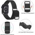 thumbnail image 3 of [2 PACK] Metal Stainless Steel Bands Compatible with Apple Watch Bands 41mm 40mm 38mm 42mm 44mm 45mm, Loop Magnetic Milanese Mesh Strap for iWatch Bands Series 8 7 6 5 4 3 2 1 SE Women Men, 3 of 9
