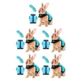 thumbnail image 2 of Becaristey Rabbit Leash Harness Strap Hamster Vest Convenience Long-lasting Buckle Design High-strength Sweet Gift Pet Supplies 5Set, 2 of 6