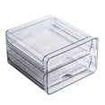 thumbnail image 1 of Organizador De Refrigerador Con Escurridor Tipo Cajonera De Doble Capa, Caja De Mantenimiento De Frescos, Contenedor De Almacenamiento Transparente Para Nevera Para El Hogar Y La Cocina Cateissary HA019914-00, 1 of 6