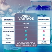 Pure Vantage ACV Gummies Advanced Formula Vitamin Supplement PureVantage 180 Gummies