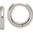 thumbnail image 1 of Stainless Steel Polished 2.5mm Hinged Hoop Earrings (14.5 X 15) Made In China sre1442, 1 of 5