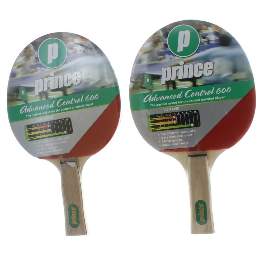 Set of 2 Prince Ping Pong Paddle Table Tennis Rackets Advanced Control