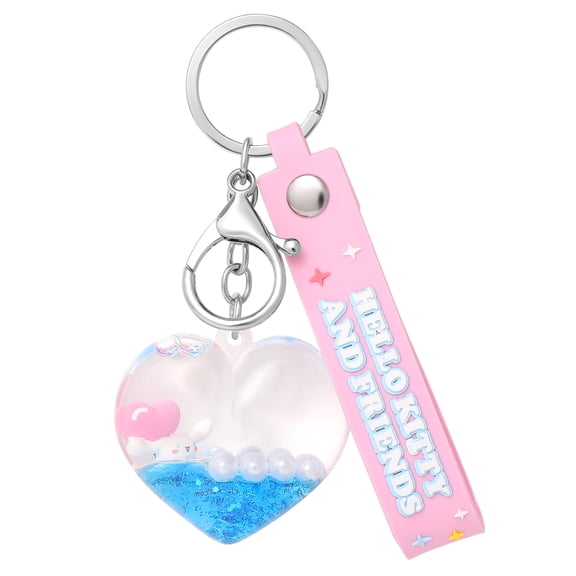 Hello Kitty Cinnamoroll Liquid Keychain for Accessories