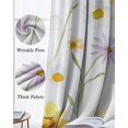 thumbnail image 3 of Yellow Daisies Kitchen Curtains Spring Summer Botanical Floral Cafe Short Curtains for Bathroom Blackout Window Curtain Grommet Small Window Treatment Tier Drapes for Bedroom Living Room 52"x45"x2, 3 of 9