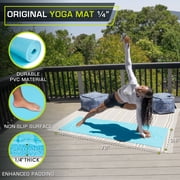 ProsourceFit Original Yoga Mat 1/4 Thick for Comfort & Stability