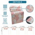 thumbnail image 7 of Table Runner Watercolor Abstract Coral Table Decoration for Kitchen Dinning Red Ocean Plants Table Decoration for Indoor Outdoor Party Wedding Decor 13x72inch, 7 of 7
