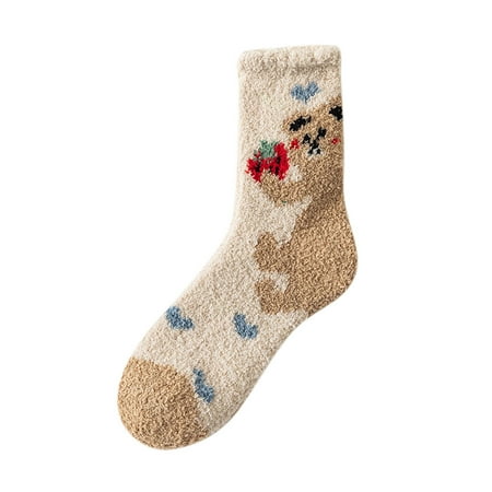 

Soft Socks For Women Thermal Socks For Females Coral Socks Colorful Lightweight Socks Casual Socks Soft Warm Comfort Casual Socks Cozy Winter Socks