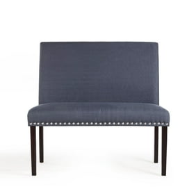 Baxton Studio Owstynn Gray Linen Modern Banquette Bench Walmart Com