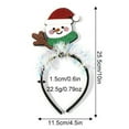 thumbnail image 3 of XEGLSBU Christmas Headbands and Theme Headwear Xmas Santa Snowman Christmas Accessories Decorations Party for Kids White One Size, 3 of 5