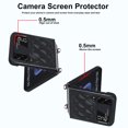 thumbnail image 4 of Dteck Slim Case for Samsung Galaxy Z Flip 3 with Wrist Strap Bracelet Silk Scarf for Women Girls, Anti-Fall Shockproof Protective Cover for Galaxy Z Flip3 5G,Black, 4 of 6